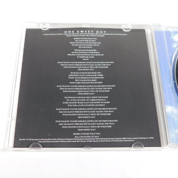 Mariah Carey Boyz II Men One Sweet Day Single CD 1995 Album & Live Version VG+ - Picture 3 of 5